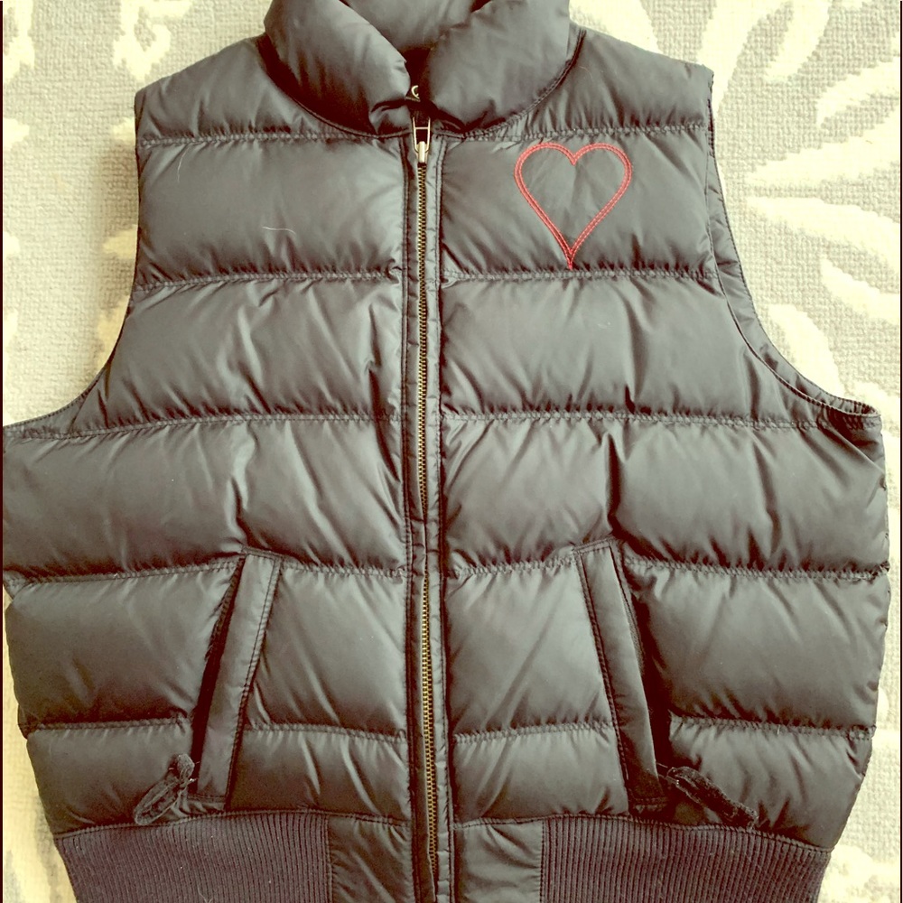 Lucky Brand black puffer vest, size M